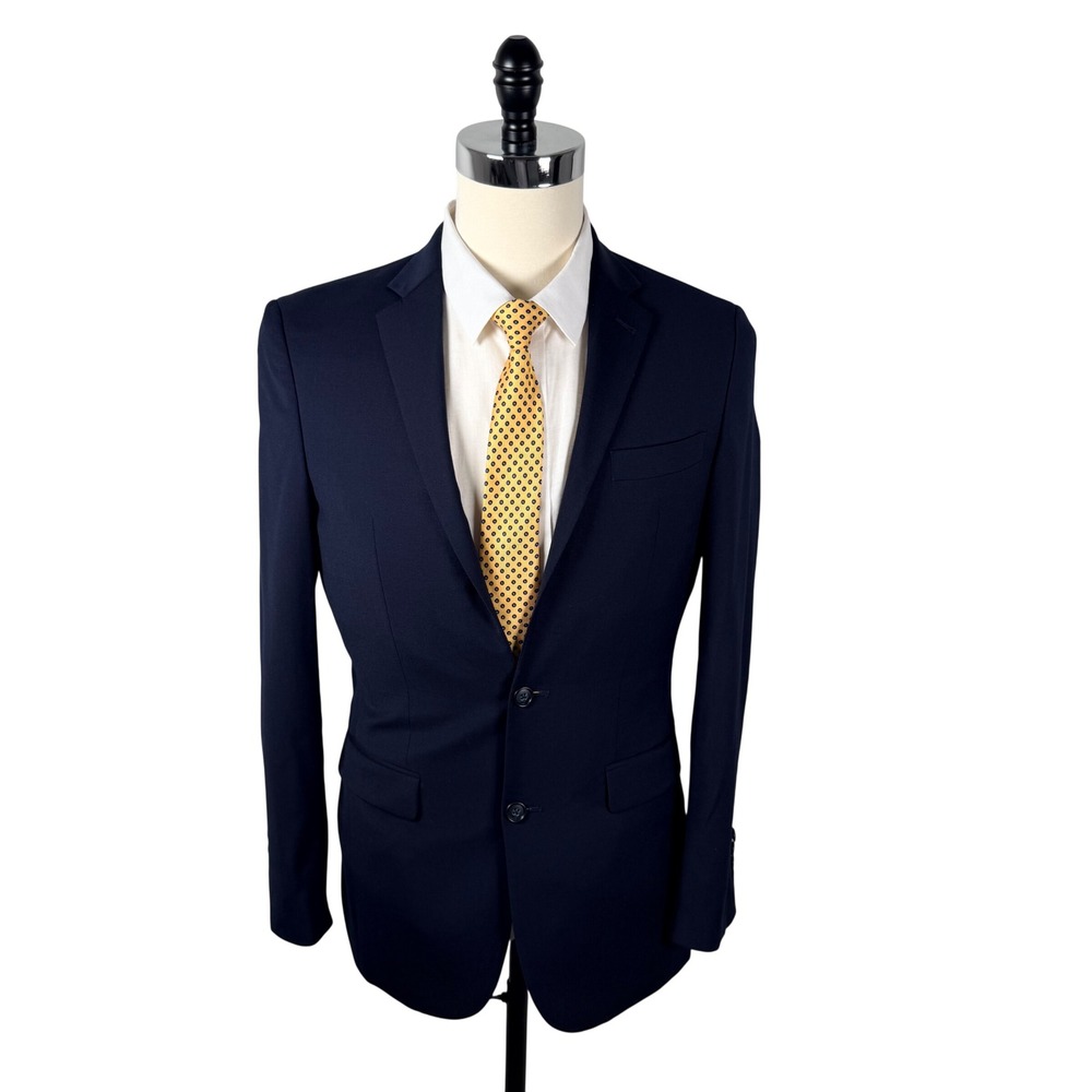 Jos. A. Bank 1905 Collection Navy Blue Wool Blend Suit Jacket Blazer 36 Long